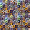 Cerames Piastrelle Mosaico Messicane Saburo - 120 ceramiche mattonelle messicane decorative per bagno, doccia, scale, parete posteriore della cucina | Tessere mosaico ceramica 5x5 cm