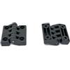 BSP STAMPAGGIO MATERIE PLASTICHE Set 8 Cerniere in Plastica Rinforzata PA 40x40 mm, Made in Italy - Kit 8 Pezzi per Ante e Sportelli - Resistenti a Urti, Umidità e Sole - Ideale per Cassette Elettriche, Nero Opaco (40x40 mm, 8 Pezzi)