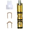 T & T Hardware Cartuccia doccia compatibile con Moen 1200, lunghezza 10,5 cm, ricambio per rubinetti monocomando, struttura in ottone resistente, clip di fissaggio e tappo di rimozione inclusi