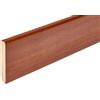 Hobby Legno - Battiscopa Rivestito In Legno Di Doussiè Verniciato mm. 82X13X2400 (Prezzo Per ml. 4, 80)