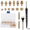 Clyfanesy Set di 139 Inserti Filettati Stampa 60W,Kit Inserti Filettati per Saldatura, inserto filettato M2-M8 per stampa 3D, Inserti Termoindurenti, Accessori Stampa 3D