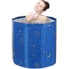 Sinbide Vasca da bagno pieghevole per doccia, Vasca Spa indipendente per adulti, vasca portatile per adulti e bambini, 65x65x70cm