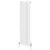 Monster Shop Radiatore Termosifone a 3 Colonne 1800mm x 382mm Moderno Centralizzato Bianco in Acciaio Inox Verticale a Parete Cucina Soggiorno Bagno Kit di Fissaggio e Spazzola Inclusi