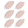 Poliplast - Set da 6 Maniglie, Design ovale per Cucina, Armadio e Cassetti, per Bambini, Articolo 29, Verniciato a mano, Colore Rosa Salmone