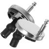 GAROZATION Cerniere per Tavoletta Wc in Acciaio Inox da 2 Pezzi Kit Viti Fissaggio Wc per Coperchio Water Casa Resistenti e Antiruggine