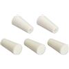 QUARKZMAN Silicone Rotondo Scatto Tipo Chiusura Foro Tappi x 5pz Pulsante Protezione Cover Cappuccio Testa per Mobili, [Bianco, 8-12mm]