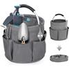 Avilia Borsa Organizer Pieghevole Porta Attrezzi o Oggetti con 6 Scomparti Grigio - Comodo Manico Imbottito per un Facile Trasporto è Resistente e Leggera Ideale per Giardinaggio, Bricolage e Fai da Te