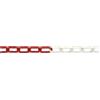 Uniko CATENA SEGNALETICA ACCIAIO BICOLORE bobina mt 30 bianco/rosso - DP.1064980 - In acciaio verniciato, a maglia lunga. Adatta per delimitare