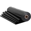 GSHUR Telo in polietilene nero, 4 m x 10 m, 4 kg, copertura in polietilene ispessito per giardinaggio, isolamento e protezione da macerie edilizie