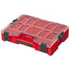 QBRICK SYSTEM Cassetta Attrezzi Vuota Porta PRO Organizer 300 RED Ultra HD Cassetta Assortita Scatola Di Ordinamento Per Viti Rosso 460 x 370 x 135 mm