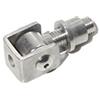 UHRIG Acciaio inox V2 A cerniera regolabile, corta dado M14 con einsch bianco # 904 - 14