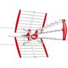 Maclean MCTV-905 DVB-T DVB-T2 antenne TV esterna passiva, antenna da tetto a banda larga, antenna VHF/UHF MUX8, filtro LTE