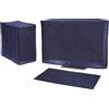 PATIKIL Set Di Copripolvere Per Computer, 24 Monitor Tastiera E Case PC Copertura Antipolvere Per PC Desktop Protezione Per CPU - 3 Pezzi (Blu)