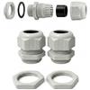 MarketConnect® PG29 IP68 - 2 Pressacavo + 2 Ghiera - RAL 7035 - filettatura PG DIN 40430 - Polyamide PA6 V2, antivibrazione, -20/+100°C - COLAB ORTAC