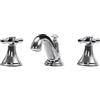 Dettchan Rubinetto da bagno a 3 fori - Miscelatore argentato - Miscelatore per lavabo - Per bagni, cucine, docce, lavandini