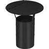 KOTARBAU® Comignolo Antivento - Comignolo Canna Fumaria - Acciaio Zincato e Verniciato a Polver - ø 120 mm - Nero - Terminale Canna Fumaria - Cappello per Camino - Fumaiolo Stufa a Pelle