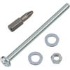 AERZETIX Kit fissaggio M5x70 mm / 20 viti metalliche / 20 dadi esagonali / 40 rondelle piatte / 1 utensile 1/4 PZ2