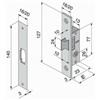 Welka 113.15009 Serratura per Profilati, 75x25 mm