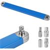 VOBOR Offset Extension Wrench, chiave di prolunga multi-funzione, chiave a bussola, con adattatore da 1/2, 1/4 e 3/8 per meccanici artigiani del garage