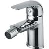 AOSGYA Idrobric Miscelatore per Bidet Monoforo serie Sunny Cromo Lucido, completo di piletta e flessibili