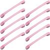 ZESLIV 10 maniglie per mobili rosa, maniglie ad arco, in alluminio, distanza tra i fori 128 mm, maniglie da cucina, per cameretta dei bambini, armadio