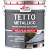 ARCANE INDUSTRIES Guaina liquida per tetti in lamiera, Vernice impermeabilizzante ARCAROOF ANTICO - 20 kg Grigio Tempesta - ARCANE INDUSTRIES