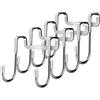 xbiez 4pcs Acciaio Inox Gancio Doppio A Forma di S Gancio di Stoccaggio Asciugamano Gancio Pratico Cucina E Bagno Organizzazione Strumento