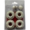 Generico Kit Universale per Radiatori in Alluminio con Riduzioni, Valvola di sfiato e Tappo 1 X 3/8