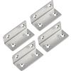 SENRISE 4 staffe angolari, staffe angolari ad angolo retto di 90 gradi, in acciaio inox, a forma di L, supporti per mobili, mensole per armadi, letti e finestre (60 x 27 mm)