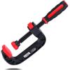 Tiiyee Morsetti da Falegname, Morse per Legno a Sgancio Rapido Morsetto Vite Fissaggio Preciso Heavy Duty Desk Mini Set Strettoio Robusti C Clamp Base Stand Accessorio Montaggio Mount Stands (50MM)