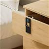 EasyByMall Serratura per Armadio, Serratura Elettronica Smart NFC per Cassetti, Serratura Senza Chiave a Carta Senza Foratura con Tecnologia Sensore per Armadio in Legno, Mobiletto, Dispensa, Facile Sblocco per