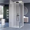 OLIMPO DOCCE - Box doccia due lati con porta saloon H195 6mm anticalcare Dobla - 75x120