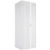 Yellowshop - Box Doccia 3 Lati Terry in PVC Bianco - Apertura Centrale a Soffietto, Reversibile - Cabina Doccia Pieghevole Salvaspazio, Facile da Montare - Made in Italy (Bianco, 80x80x80 cm)