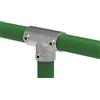 Fenau | Raccordo a T/T-pezzo, raccordo per tubi, lungo, 90°, Ø 42,4 mm, ghisa malleabile, zincato a caldo, viti incl.