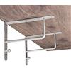 GedoTec® Console di design appendiabiti da porta, console mensola modello SINGA su acciaio massiccio | Finitura in acciaio inossidabile | Portata 40 kg | Marchio di qualità per la vostra casa.