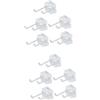 Alipis 2 Set Gancio Per Pioli Rastrello Per Vestiti Porta Attrezzi Da Garage Supporti Per Scaffali Forati Accessori Per Scaffalature Gancio Per Scaffale Delle Merci Acciaio 5 Pezzi * 2