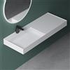 Mai & Mai Lavabo Bagno Sospeso 120x46x12cm Bianco Opaco, Colossum630