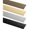 ALPENSTAHL Profilo di transizione ALPENSTAHL, autoadesivo, binario piatto per pavimenti, laminato e molto altro. | lunghezza 100 cm | Larghezza binario porta 37 mm | Profilo per pavimento ottone oro | 1 pezzo