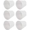 Beufee 6PZ Tessuto Campana Paralumi, Paralume Per Lampade Da Tavolo E Terra, Piccolo Lampadario Bianco Paralume Clip Su Paralumi Lampada Da Parete Ombra Di Copertura Per Soggiorno Camera Da Letto Hotel Decor