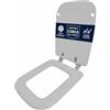 HYDRO HOME - Copriwater Ideal Standard Conca Come Originale, Tavoletta WC Ideal Standard con Cerniere Inclinate Idonee, Coperchio Water Copri Water in Legno Rivestito (GRIGIO SUSSURRATO)