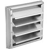 Nikou Griglia di Ventilazione in Acciaio Inox, Quadrata, 100 mm Griglia Di Scarico con Lamelle Mobili, Coperchio della Presa d'aria per Bagno, Aspirator, Ventola Aspirazione