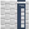 Marbet Design Pannelli da soffitto in polistirolo espanso (EPS), leggeri e robusti, dal design moderno (formato risparmio, Len, bianco, da 10 mq, 50 x 50 cm), scocca