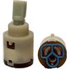 Schläfer 480020 | Cartuccia per Ricambio Miscelatore 25mm in Ceramica Bassa con 2 Piedini, Leva in Plastica per Rubinetti Monocomando Cucina, Bagno, Doccia, Bidet Compatibile Paini, Paffoni, Fantini
