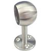 FORNITURE ZAMBON SOSTEGNO CORRIMANO INOX AISI 304, CON PIASTRA A 3 FORI, PERNO DIRITTO CON ANELLO CIECO - MISURA 33,7