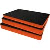 Shadow Foam Confezione di inserti realizzati per Peli 1500, inserti in schiuma per custodie Peli | Archiviazione fotocamera, organizzazione fotografia, arancione, 50 mm