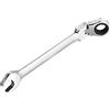 MOCNT Set di Chiavi Combinate Flessibile Chiavi Inglesi Combinazione Ruotare Chiave Combinata a Cricchetto Chiave ad Estremità Aperta Forchetta Anello Spanner Metrico 17mm