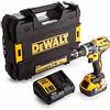 DEWALT DCD796P1-GB XR Brushless Compact Lithium-Ion Trapano, 18 V, Giallo/Nero