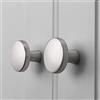 Goldenwarm 10 pomelli per mobili argentati, in acciaio inox, colore argento, codice articolo -LS5310SNB