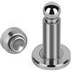 Hommyzone Fermaporta magnetico regolabile in altezza, fermaporta magnetico, supporto per porta in acciaio inox con montaggio a parete e pavimento