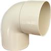 Generico Curva 87.30° in pvc - Colore Avorio - Diametro 80